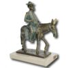 SANCHO PANZA EN BURRO (PEANA DE MÁRMOL) - Imagen 2