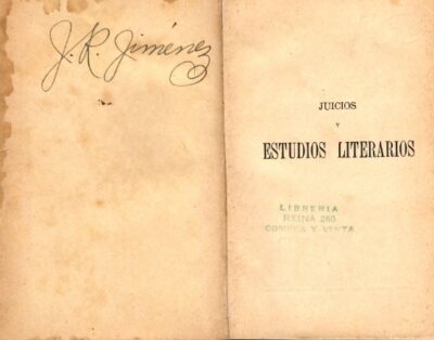 JUICIOS Y ESTUDIOS LITERARIOS - Imagen 3