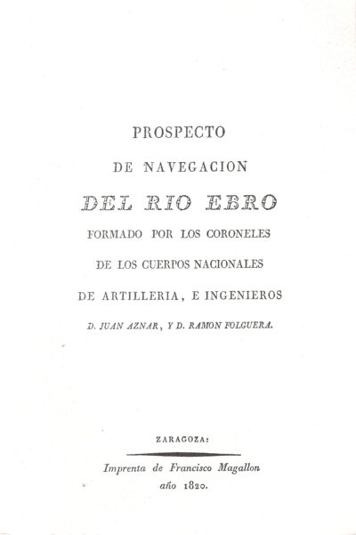 PROSPECTO DE NAVEGACIÓN DEL RÍO EBRO