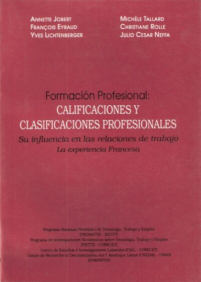 FORMACIÓN PROFESIONAL: CALIFICACIONES Y CLASIFICACIONES PROFESIONALES