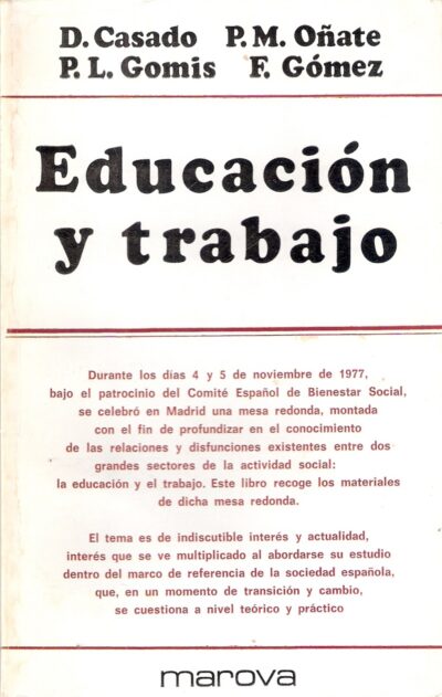 EDUCACIÓN Y TRABAJO