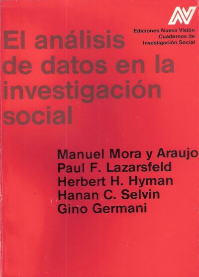 EL ANÁLISIS DE DATOS EN LA INVESTIGACIÓN SOCIAL