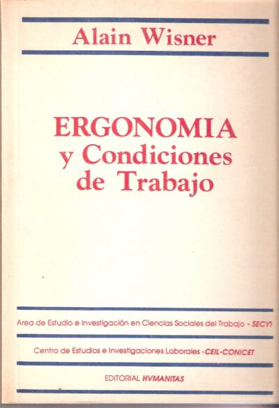 ERGONOMÍA Y CONDICIONES DE TRABAJO